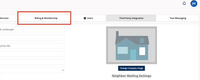 SendJim Billing & Membership Area