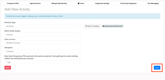 ServiceBridge Save